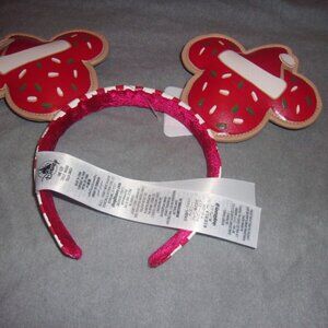 NEW Disney Parks Cookie Christmas Holiday Mickey Minnie Mouse Ears Headband